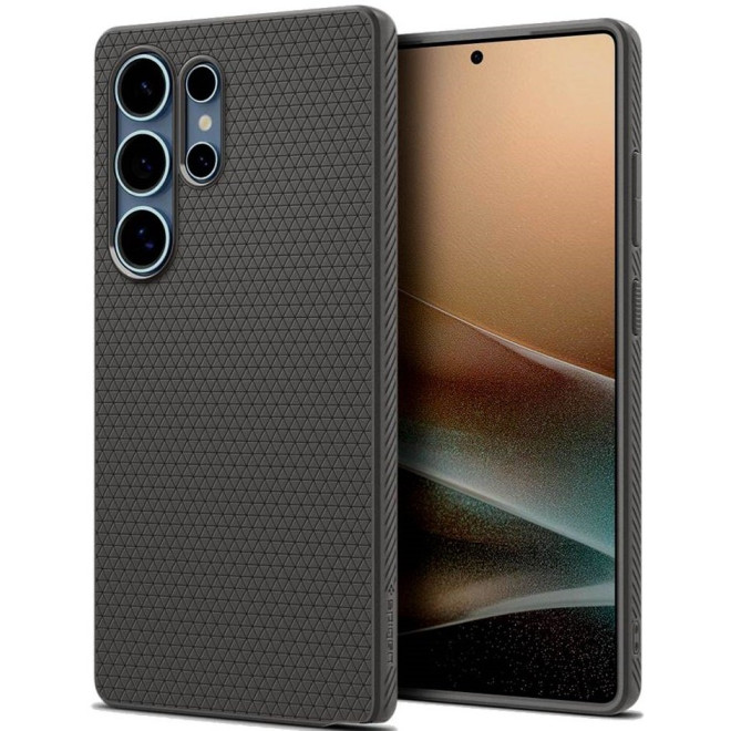 Θήκη Samsung Galaxy S25 Ultra Spigen Liquid Air Σιλικόνης Marble Gray