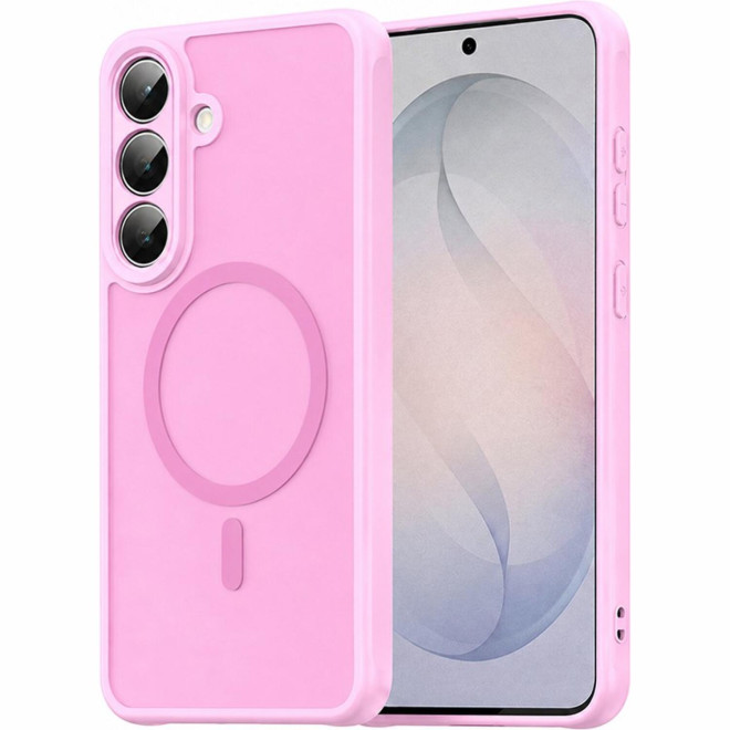 Θήκη Samsung Galaxy S26 FE Techsuit HaloFrost II MagSafe Σκληρή Ημιδιάφανη με MagSafe Pink