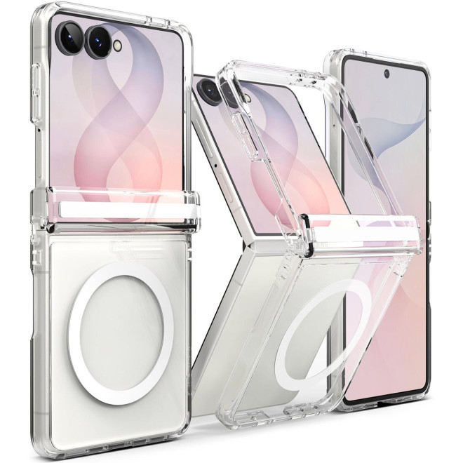 Θήκη Samsung Galaxy Z Flip8 Ringke Fusion Flap Magnetic Ανθεκτική Σκληρή με MagSafe Clear