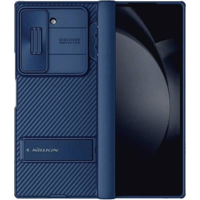 Θήκη Samsung Galaxy Z Fold6 Nillkin CamShield Fold Bracket Case με Κάλυμμα Κάμερας & KickStand Blue