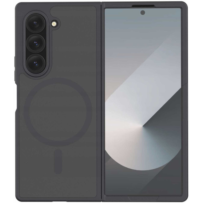 Θήκη Samsung Galaxy Z Fold6 - Spacecase Hybrid MagSafe Σκληρή Ημιδιάφανη με MagSafe - Black