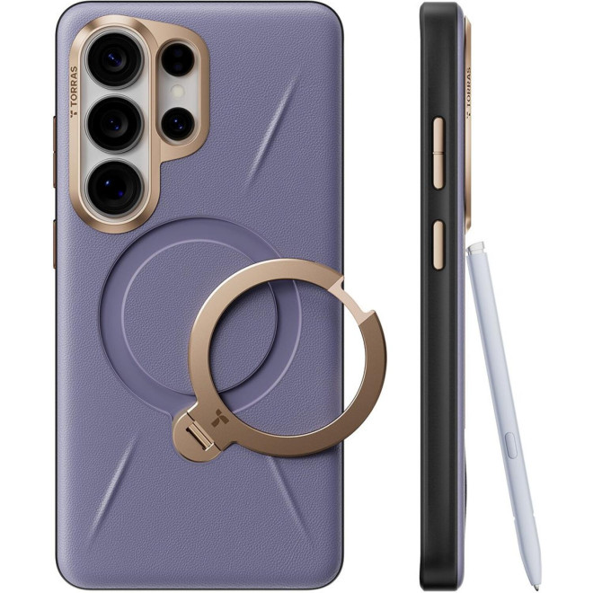 Θήκη Samsung Galaxy S26 Ultra Torras Ostand Q3 VegSkin Ανθεκτική με MagSafe & KickStand Dark Purple