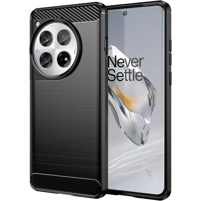 Θήκη Σιλικόνης - OnePlus 12 - HappyCase Brushed - Black 