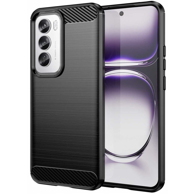 Θήκη Σιλικόνης - Oppo Reno12 Pro - Spacecase Carbon - Black