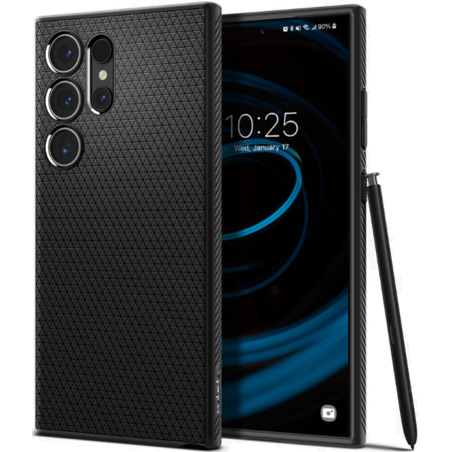 Θήκη Σιλικόνης - Samsung Galaxy S24 Ultra - Spigen Liquid Air - Matte Black