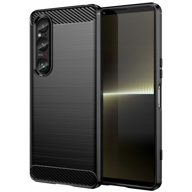 Θήκη Σιλικόνης - Sony Xperia 1 VI - Spacecase Carbon - Black