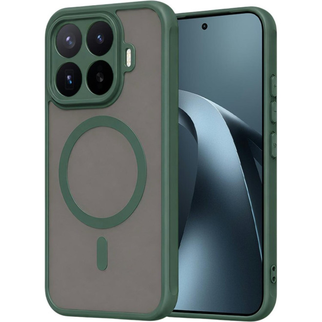 Θήκη Xiaomi 17T Pro Techsuit HaloFrost II MagSafe Σκληρή Ημιδιάφανη με MagSafe Green