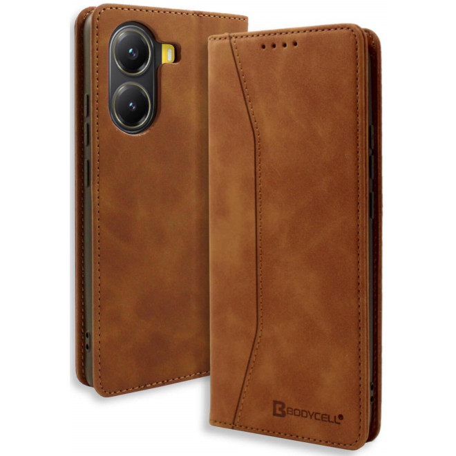 Θήκη Xiaomi Poco X7 Pro Bodycell Book Case Πορτοφόλι Brown 