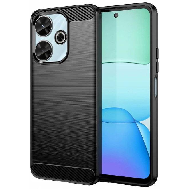 Θήκη Xiaomi Redmi 13 4G - Spacecase Carbon Σιλικόνης - Black