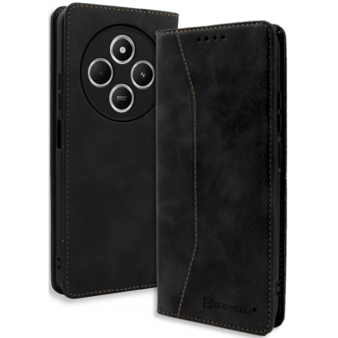 Θήκη Xiaomi Redmi 14C / Poco C75 Bodycell Book Case Πορτοφόλι Black