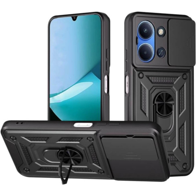 Θήκη Xiaomi Redmi 15C 5G Bodycell Armor Slide Ανθεκτική με Κάλυμμα για την Κάμερα & Μεταλλικό Ring Holder Black Θήκη Xiaomi Redmi 15C 5G Bodycell Armor Slide Ανθεκτική με Κάλυμμα για την Κάμερα & Μεταλλικό Ring Holder Black
