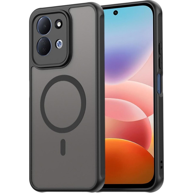 Θήκη Xiaomi Redmi 17 Techsuit HaloFrost II MagSafe Σκληρή Ημιδιάφανη με MagSafe Black