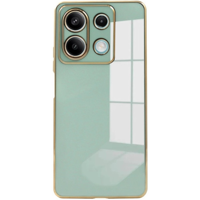Θήκη Xiaomi Redmi Note 13 5G - Bodycell Gold Plated Σιλικόνης - Mint Green