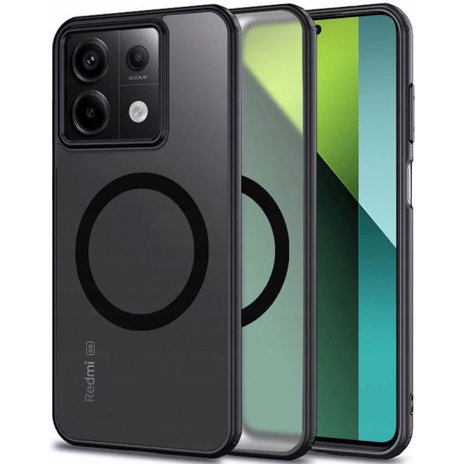 Θήκη Xiaomi Redmi Note 13 5G - Tech-Protect MagMat Σκληρή Ημιδιάφανη με MagSafe - Matte Black
