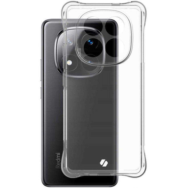 Θήκη Xiaomi Redmi Note 14 Pro Plus 5G Spacecase Anti-Shock Διάφανη Σιλικόνης 1mm Clear