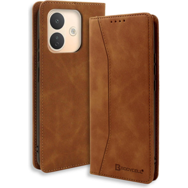 Θήκη Xiaomi Redmi Note 17 Pro Bodycell Book Case Πορτοφόλι Brown