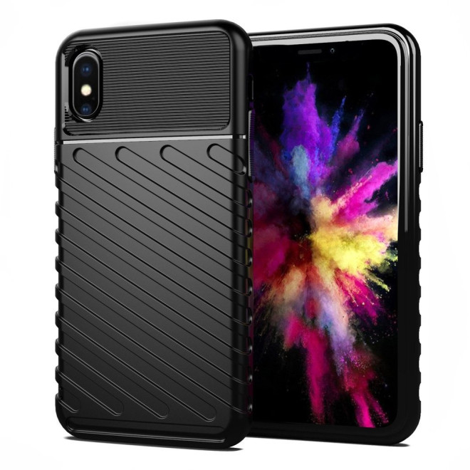 Thunder Case Ανθεκτική Θήκη Σιλικόνης - Xiaomi Redmi 9A / 9AT / 9i - Black