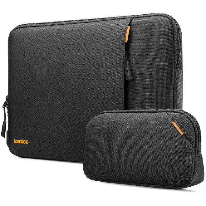 Tomtoc Recycled Sleeve - Σετ Θήκη Versatile A13 για MacBook Pro 14" και Accessory Pouch Θήκη για Αξεσουάρ - Black