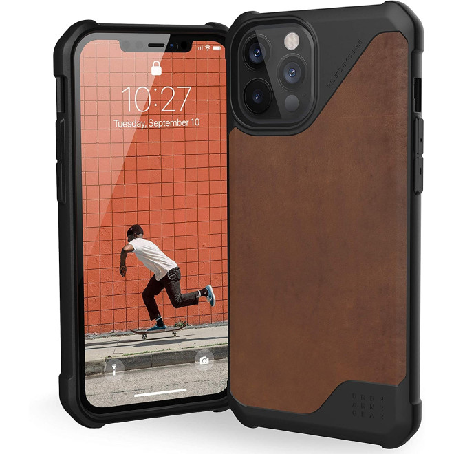 UAG Δερμάτινη Θήκη Metropolis LT Series - Apple iPhone 12 Pro Max - Lthr Armr Brown