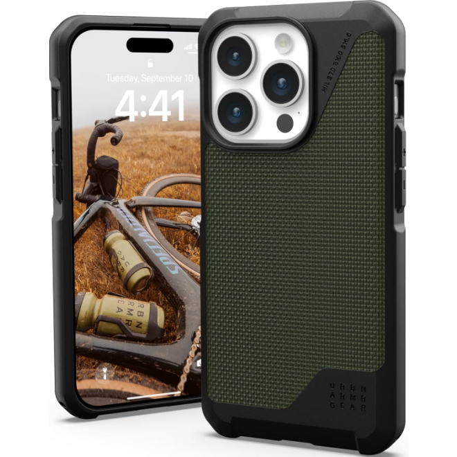 UAG Metropolis LT - Ανθεκτική MagSafe Θήκη Apple iPhone 15 Pro - Kevlar Olive
