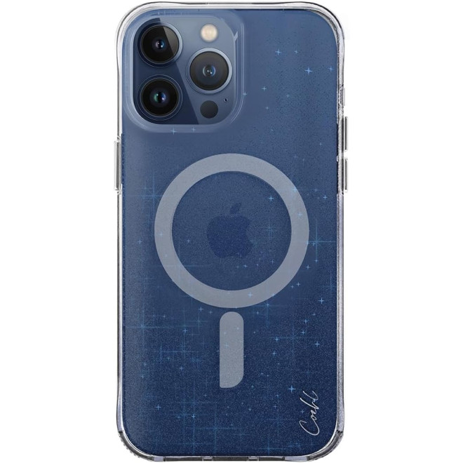 Θήκη Apple iPhone 15 Pro Max - Uniq Coehl Lumino Ανθεκτική Διάφανη με MagSafe - Prussian Blue