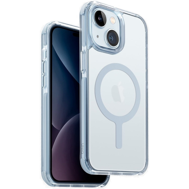 Uniq Combat Duo Series - Ανθεκτική Διάφανη MagSafe Θήκη - Apple iPhone 15 - Ice Blue