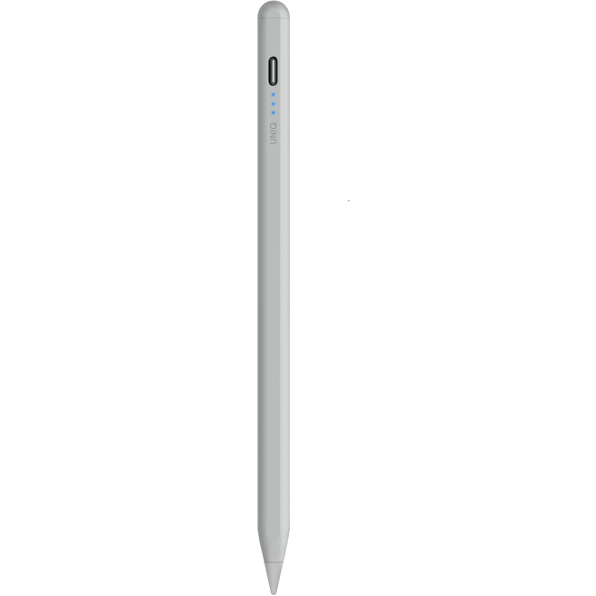 Uniq Pixo Lite Smart Magnetic Stylus for iPad - Μαγνητική Ψηφιακή Γραφίδα Αφής με Palm Rejection για iPad - Grey