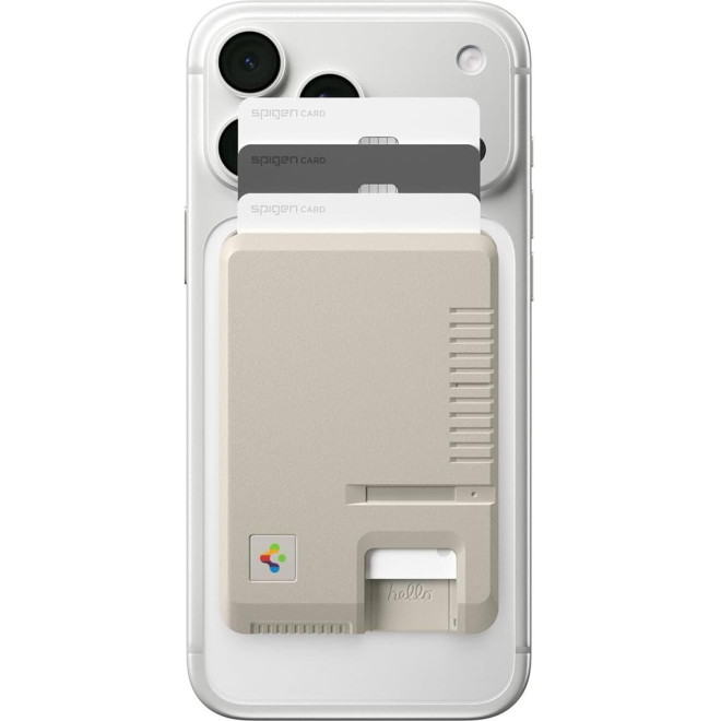 Universal Θήκη Spigen Classic LS MagFit Σκληρό MagSafe Πορτοφόλι για Κάρτες Stone
