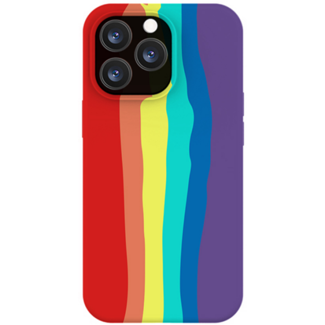 Vivid Silicone Cover - Θήκη Σιλικόνης Apple iPhone 13 Pro - Rainbow