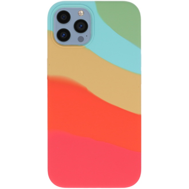 Vivid Silicone Cover - Θήκη Σιλικόνης Apple iPhone 13 Pro - Rainbow Waves