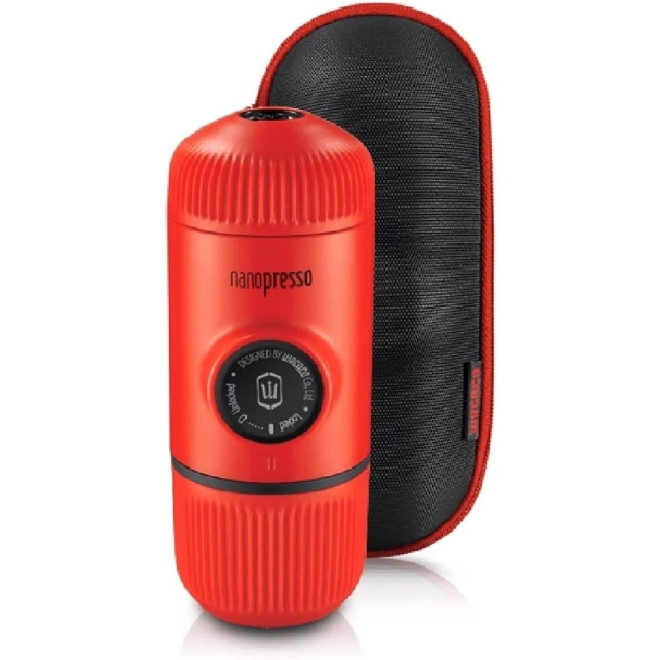 Wacaco Nanopresso Elements - Φορητή Μηχανή Χειρός Espresso με Θήκη - Lava Red