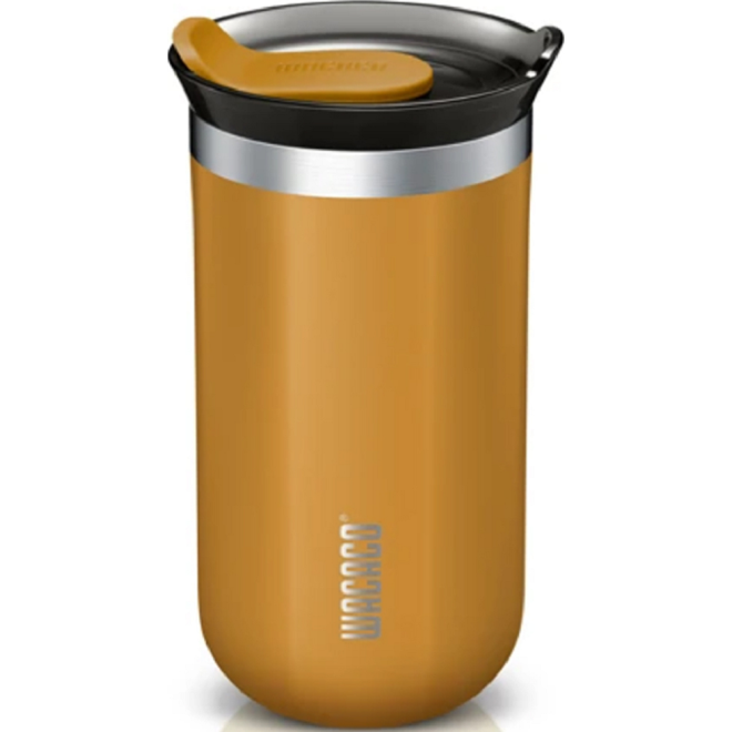 Θερμός Wacaco Octaroma Lungo Travel Mug από Ανοξείδωτο Ατσάλι BPA Free 300ml Amber Yellow