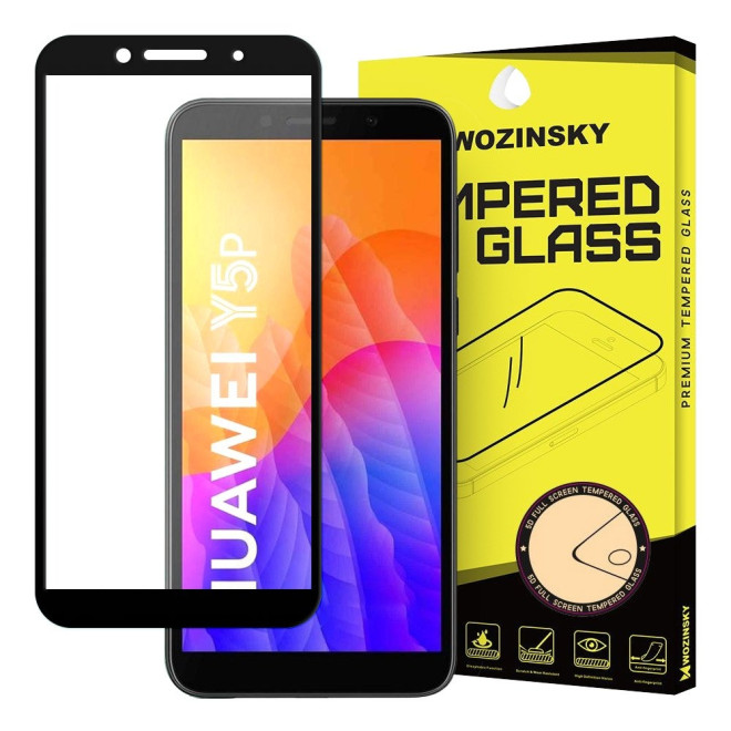 Wozinsky Tempered Glass - Fullface Αντιχαρακτικό Γυαλί Οθόνης Huawei Y5p 2020 - Black