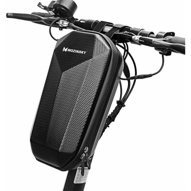 Wozinsky Waterproof Handlebar Bag - Σκληρή Αδιάβροχη Τσάντα Ηλεκτρικού Scooter & Ποδηλάτου - 4L - Black