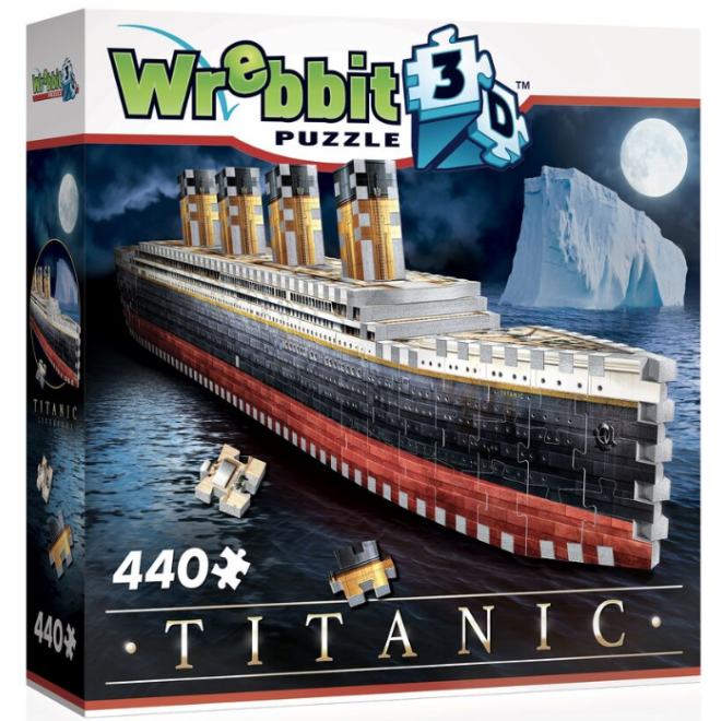 Wrebbit 3D Puzzle - Τρισδιάστατο 3D Παζλ - Titanic - 440 Τεμάχια