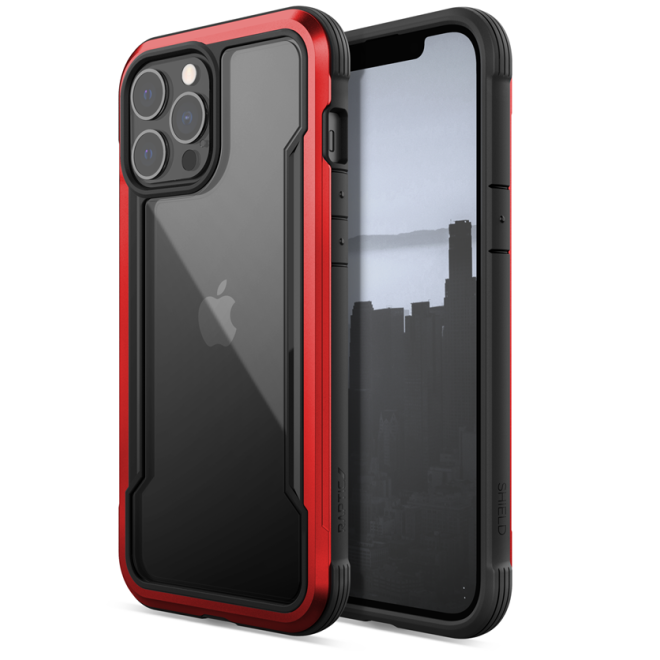 X-Doria Raptic Shield Pro Ανθεκτική Αντιμικροβιακή Θήκη Apple iPhone 13 Pro Max - Red