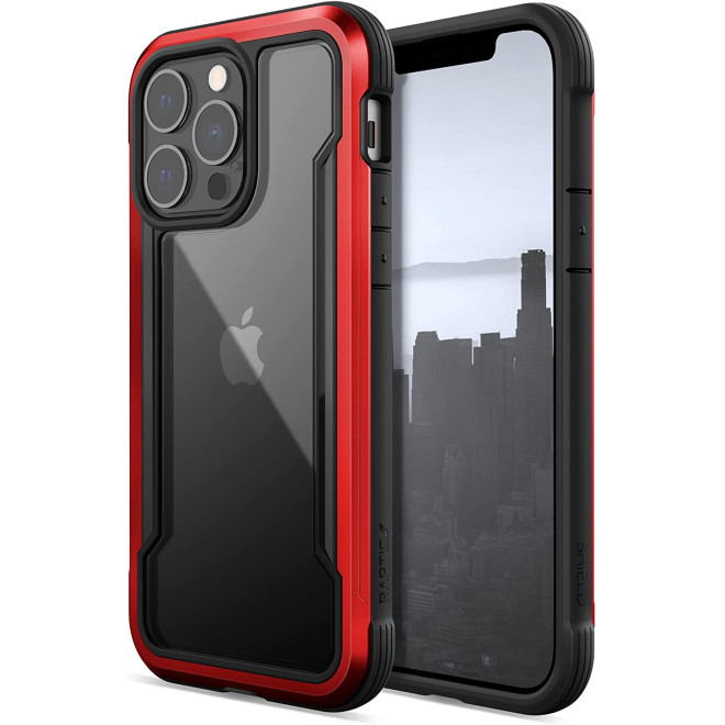 X-Doria Raptic Shield Pro Ανθεκτική Αντιμικροβιακή Θήκη Apple iPhone 13 Pro - Red