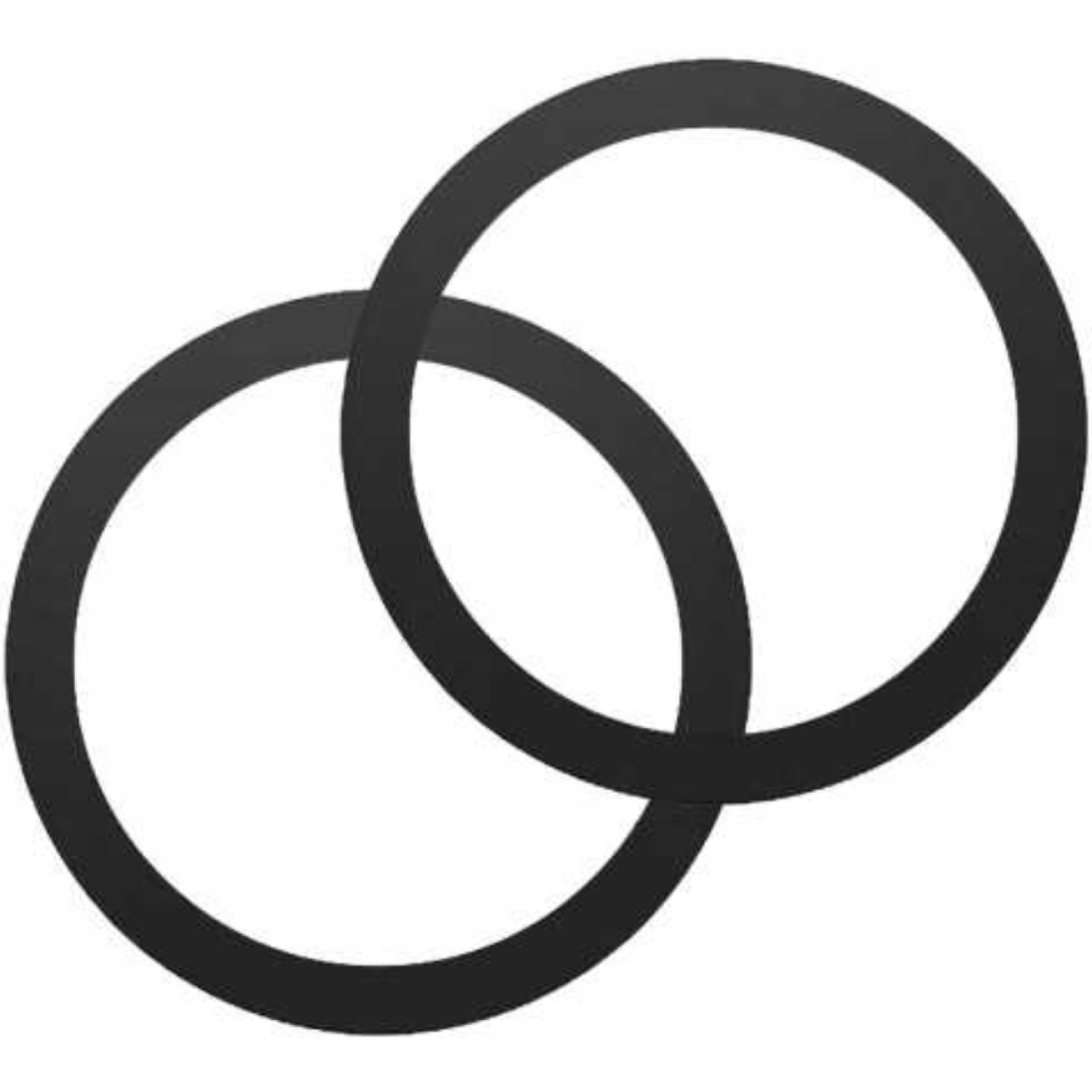 Δακτύλιοι MagSafe Spacecase Magnetic Rings Αυτοκόλλητοι Μαγνητικοί 2 Τεμάχια Black