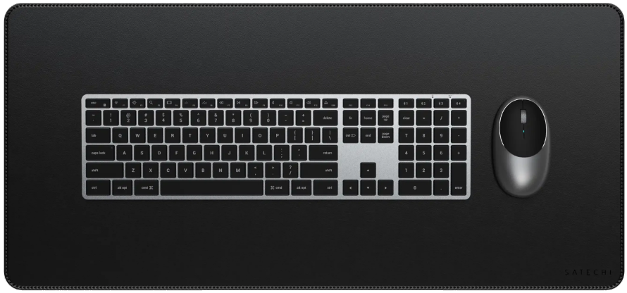 Desk Mat Satechi Vegan-Leather από Premium Vegan Δέρμα Black