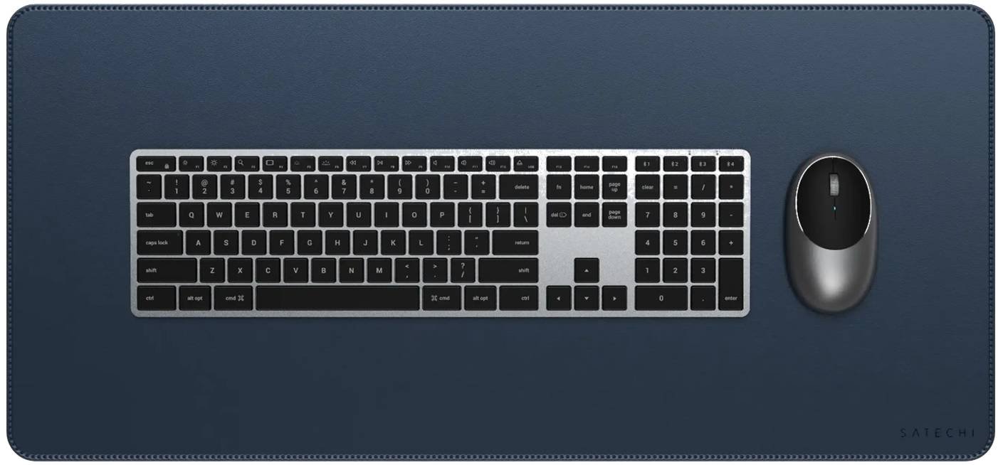 Desk Mat Satechi Vegan-Leather από Premium Vegan Δέρμα Blue
