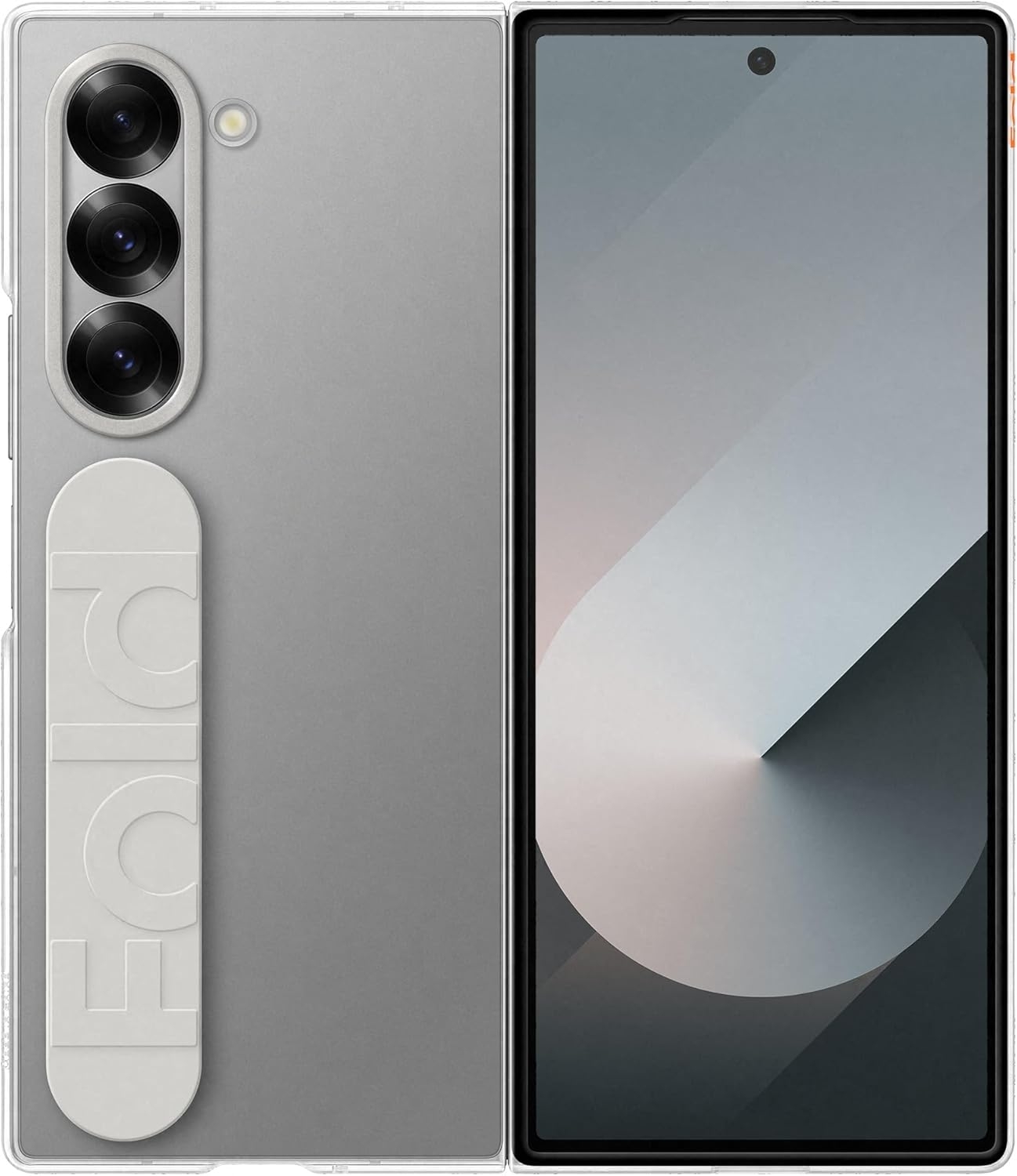 Διάφανη Σκληρή Θήκη με Λουράκι Χειρός - Samsung Galaxy Z Fold6 - Official Samsung Clear Case - Transparent