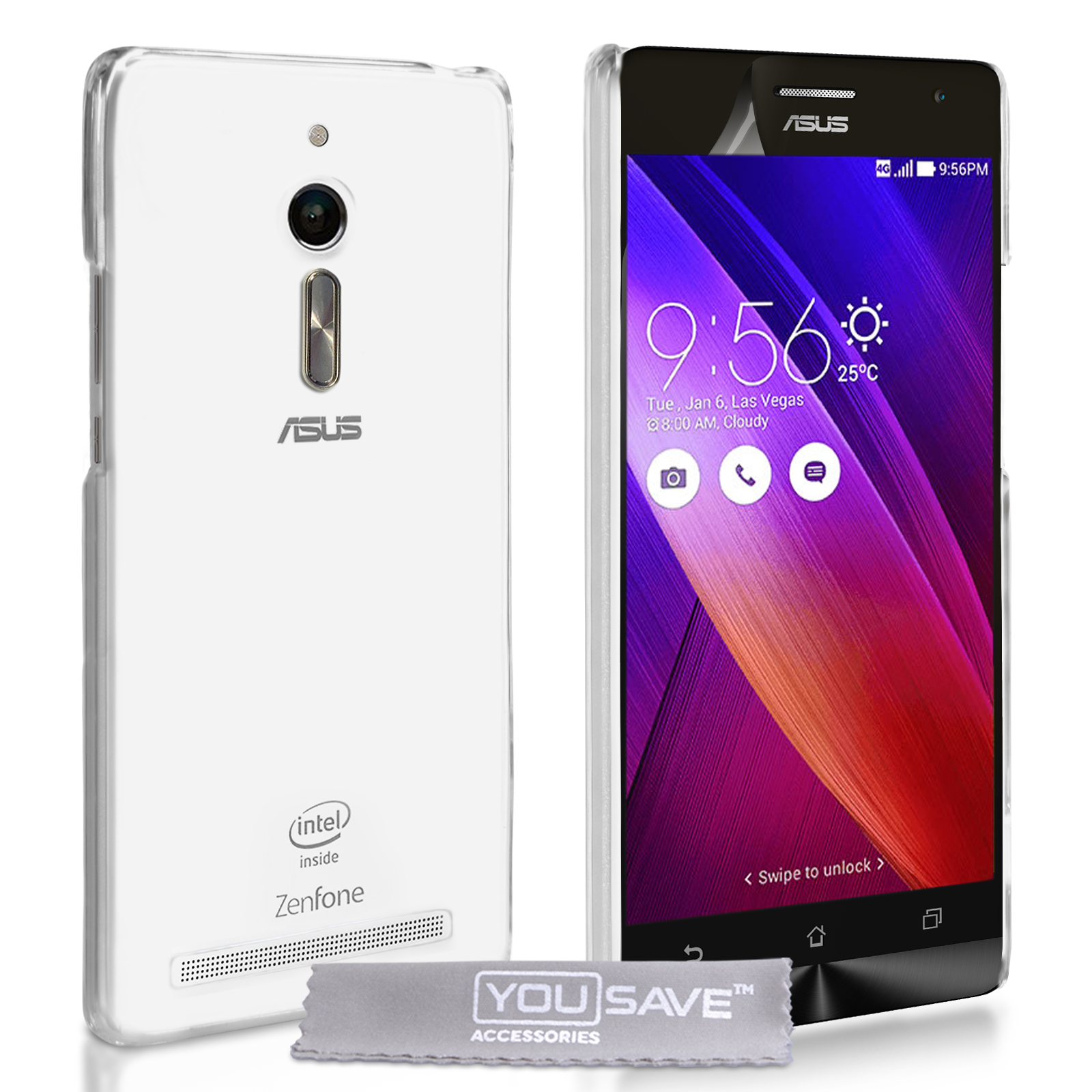 Διάφανη Θήκη Σιλικόνης Asus Zenfone 2