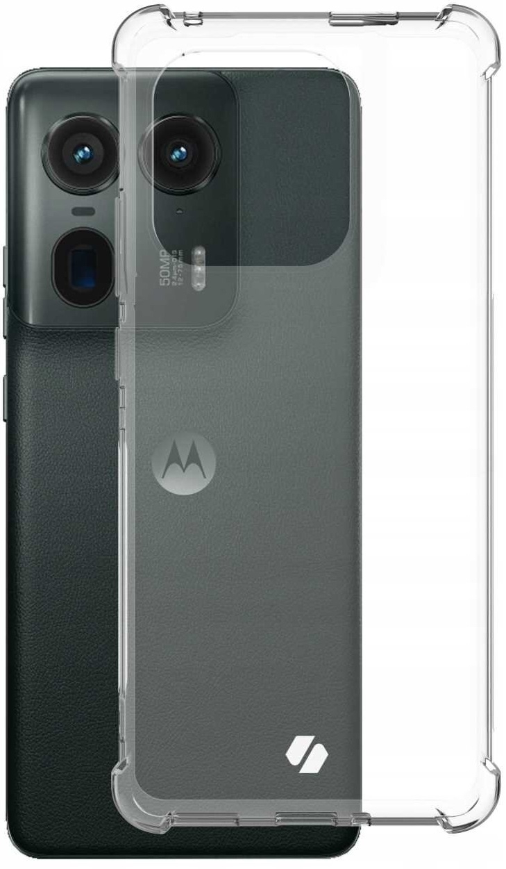 Διάφανη Θήκη Σιλικόνης - Motorola Edge 50 Ultra - Spacecase Anti-Shock - 1mm - Clear
