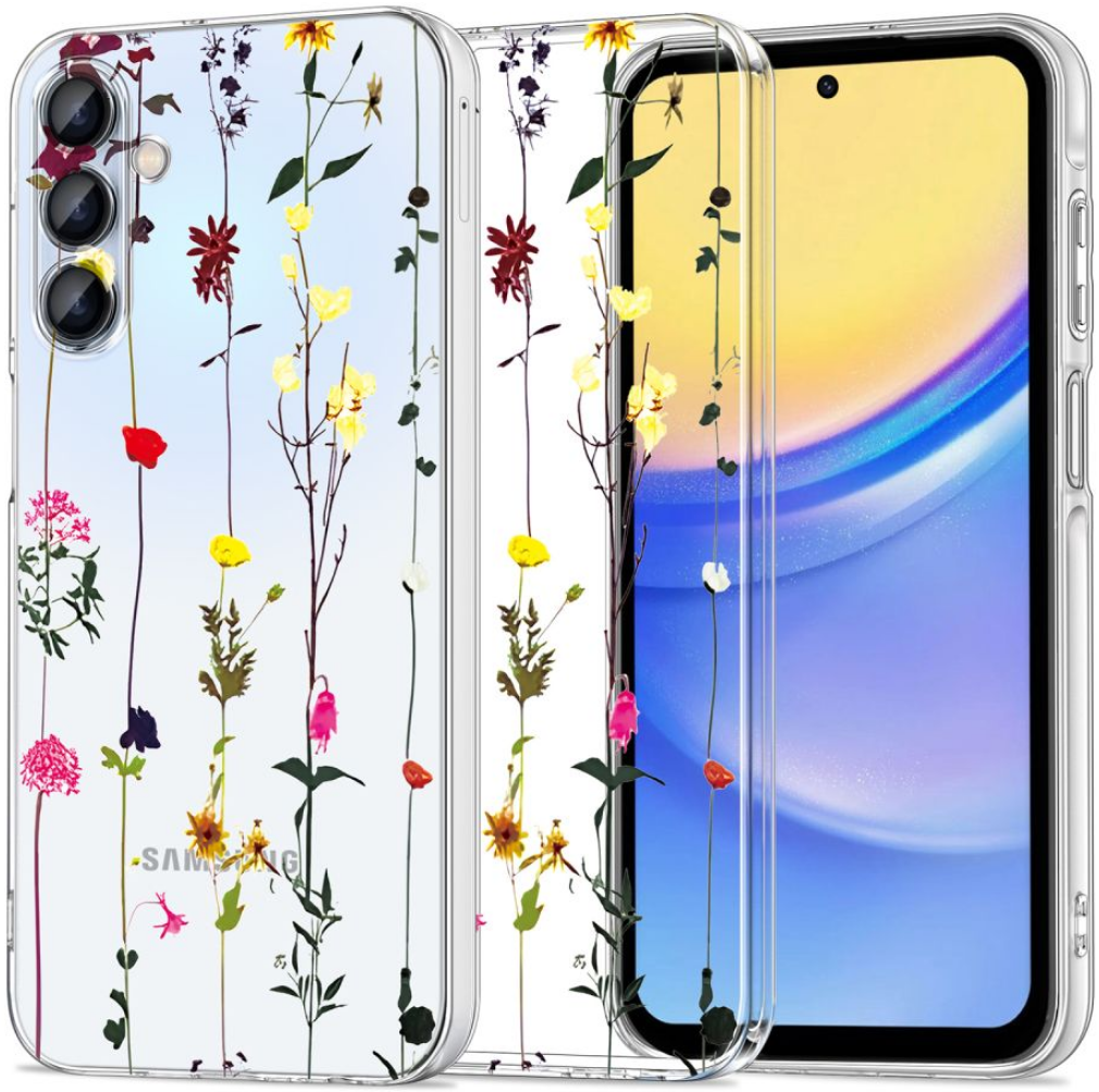 Διάφανη Θήκη Σιλικόνης - Samsung Galaxy A35 - Tech-Protect FlexAir Plus - Garden Floral