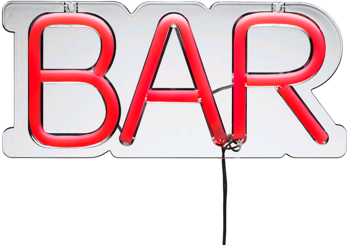 Διακοσμητικό Φωτιστικό The Source Winning Bar Neon Wall Light Τοίχου Neon LED Red