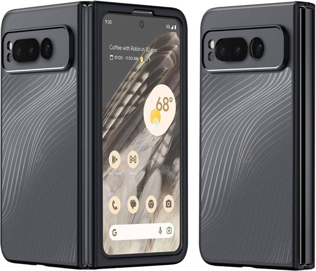 DuxDucis Aimo Series - Premium Ημιδιάφανη Σκληρή Θήκη - Google Pixel Fold - Black