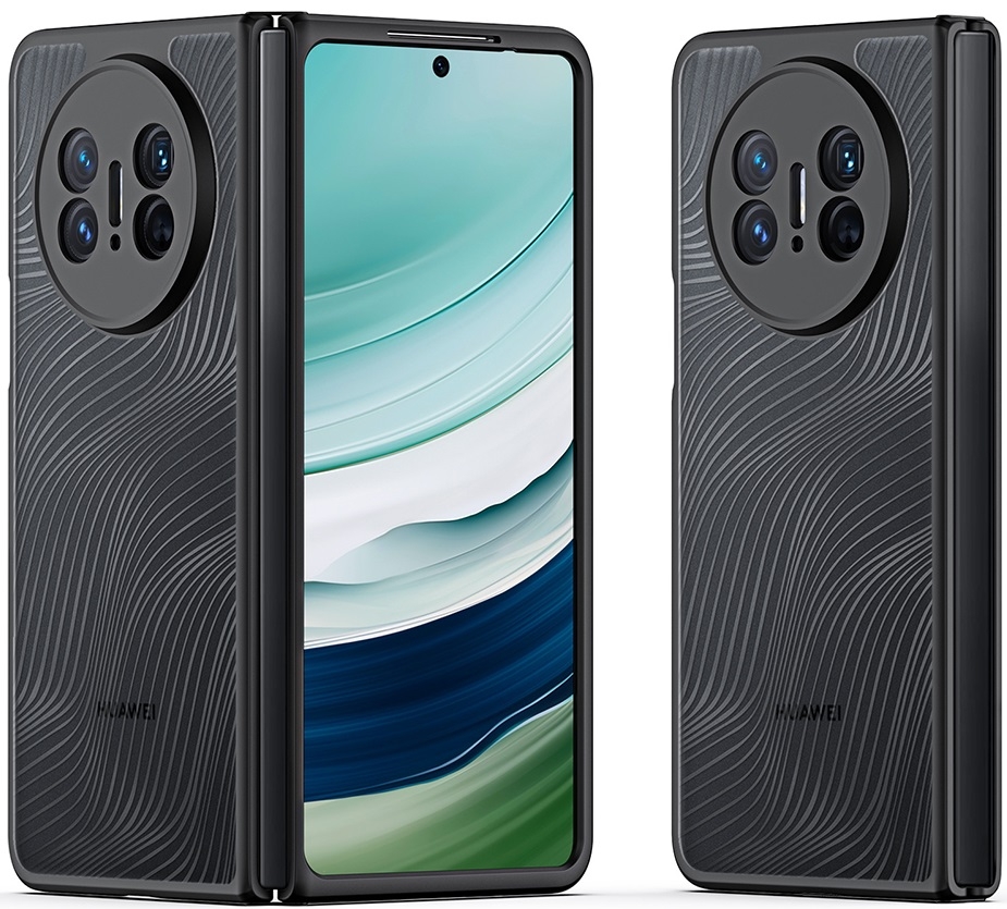 DuxDucis Aimo Series - Premium Ημιδιάφανη Σκληρή Θήκη - Huawei Mate X5 - Black