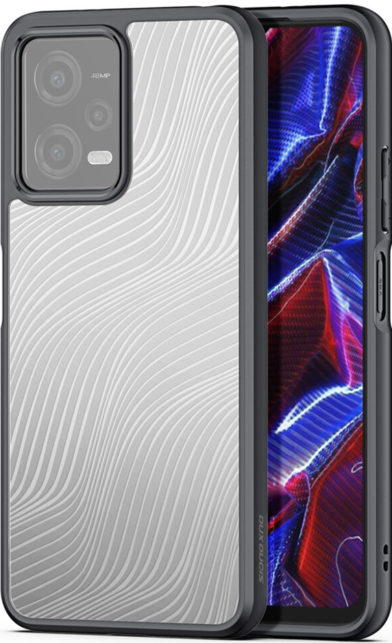DuxDucis Aimo Series - Premium Ημιδιάφανη Σκληρή Θήκη - Xiaomi Redmi Note 12 5G / Poco X5 - Black