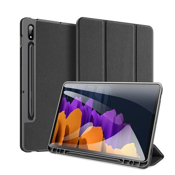 Duxducis Domo Series - Θήκη Flip Samsung Galaxy Tab S8 Plus / S7 Plus 12.4" - Black