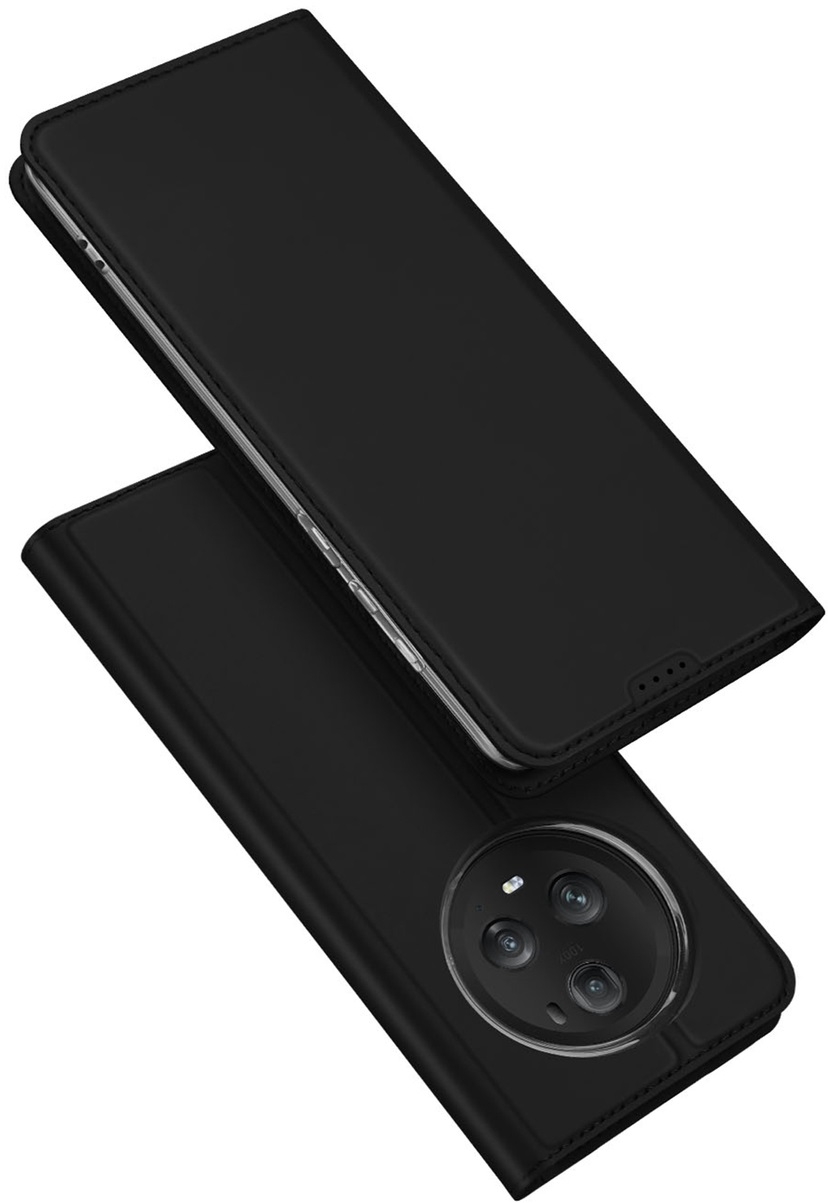 Duxducis SkinPro Θήκη Πορτοφόλι Honor Magic5 Pro - Black